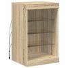 vidaXL Dressoir met LED-verlichting 41x37x67 cm sonoma eikenkleurig