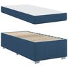 vidaXL Bedframe met matras Blauw 100 x 200 cm Stof