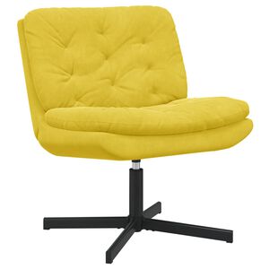 vidaXL Draaibare Relaxstoel Geel 63 x 75 x 76 cm Fluweel