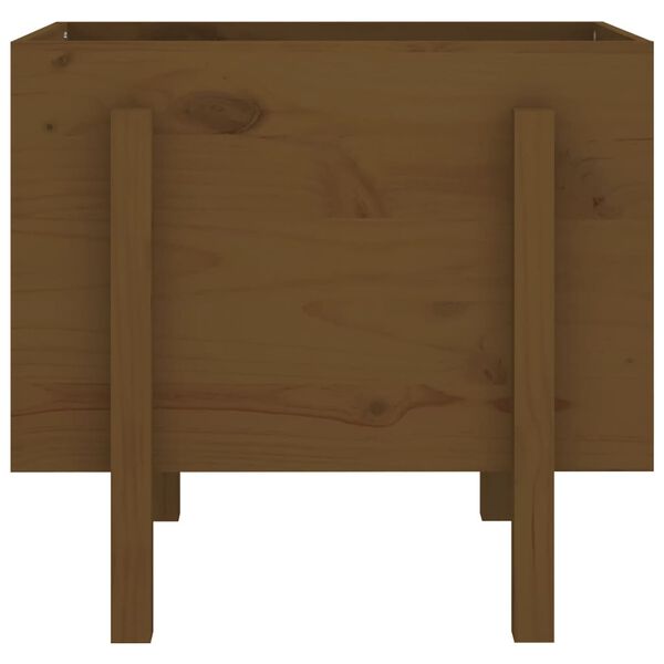 810552 vidaXL Plantenbak 62x50x57 cm massief grenenhout honingbruin