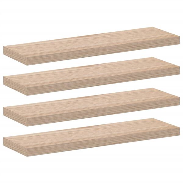 vidaXL Wandschapppen 4 st 80x23,5x4 cm bewerkt hout