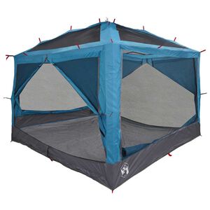 vidaXL Binnen tent voor 7 Personen 7-persoons Blauw en Grijs