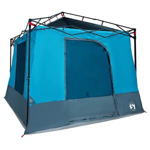 vidaXL Binnentent met dak met opslag Blauw 290 x 288 x 234 cm taft