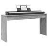 vidaXL Keyboardstand Grijs Sonoma 130 x 32 x 64 cm Bewerkt hout