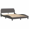 vidaXL Bedframe "Viana" zonder matras kunstleer grijs 120x200 cm