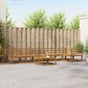 vidaXL Buiten bankenset 7 pcs Naturel Massief Acaciahout