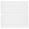 vidaXL Boekenkast 80x30x76,5 cm bewerkt hout wit