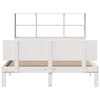 vidaXL Bed met boekenkast zonder matras grenenhout wit 140x190 cm