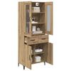 vidaXL Highboard Artisan Eiken 69,5 x 34 x 180 cm Bewerkt hout