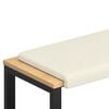 vidaXL Bankkussen corduroy Cr&egrave;mekleurig Diepte 35 cm