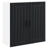 vidaXL Wandkast LUCCA Zwart 80 x 31 x 80 cm Bewerkt hout