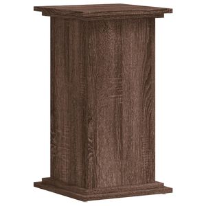 vidaXL Plantenstandaard 33x33x60 cm bewerkt hout bruin eikenkleurig