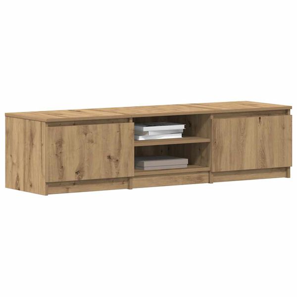 vidaXL Tv-meubel 140x40x36 cm bewerkt hout artisanaal eikenkleurig