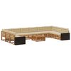 vidaXL Sofa-Sets 11 st Massief Acaciahout
