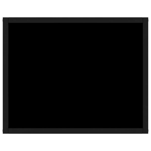 vidaXL Wandtafel 50x40x40 cm gehard glas zwart