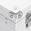 vidaXL Make-up koffer 37x24x40 cm aluminium zilverkleurig