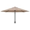 vidaXL Tuinparasol Taupe 248 x 248 x 148 cm Polyester en staal