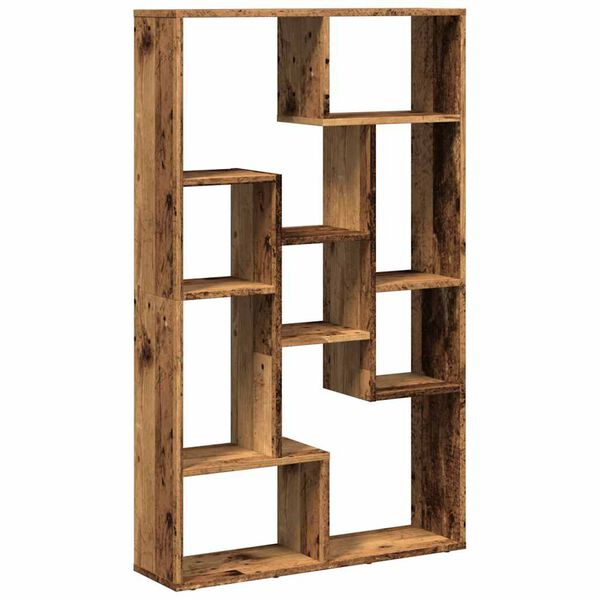 vidaXL Boekenkast 72x20x120,5 cm bewerkt hout oud houtkleurig