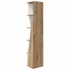 vidaXL Hoekkast Artisan Eiken 27,5x27x140cm Bewerkt hout