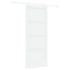 vidaXL Schuifdeur 86 x 211 cm Bewerkt hout Wit