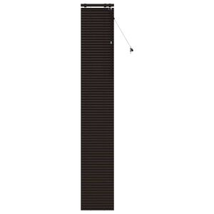 vidaXL Jaloezie Donkerbruin 50 x 250 cm 35 mm Massief Paulowniahout