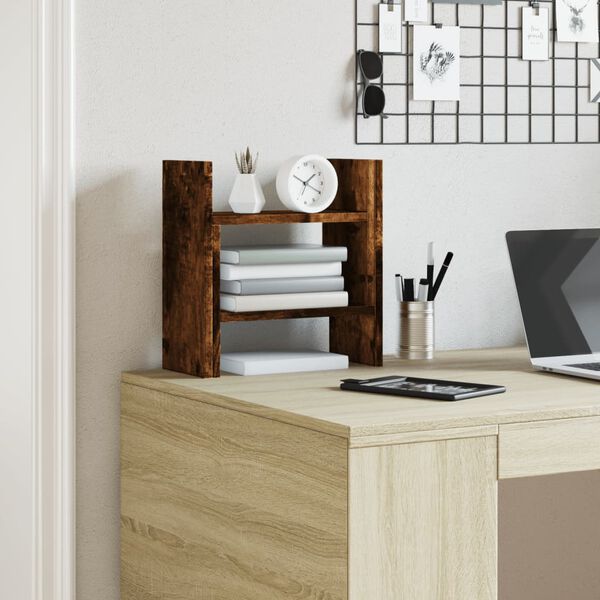 vidaXL Bureau organiser 34,5x15,5x35,5 cm hout gerookt eikenkleurig