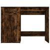 vidaXL Bureau 100x49x75 cm bewerkt hout gerookt eikenkleurig
