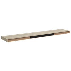 vidaXL Wandschappen zwevend 4 st 120x23,5x3,8 cm MDF eikenkleurig