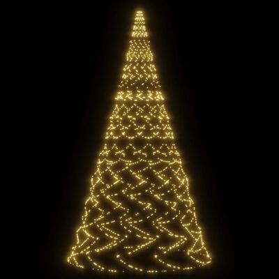 vidaXL Kerstboom voor vlaggenmast 3000 LED's warmwit 800 cm