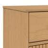 vidaXL Dressoir OLDEN 114x43x73,5 cm massief grenenhout bruin