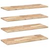 vidaXL Wandschappen 4 st zwevend 80x30x2 cm onbehandeld acaciahout