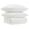 vidaXL 90% ganzen dons dekbedset FULDA 3 st 140 x 220 cm 210 GSM Wit