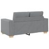vidaXL Loveseat bank 160x77x82 cm stof lichtgrijs