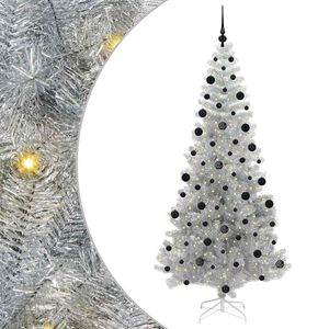 vidaXL Kerstboom Zilver 210 cm PET