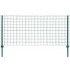 vidaXL Euro hek 20x0,8 m staal groen