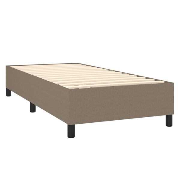 vidaXL Boxspring bed 80x200 cm stof taupe