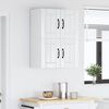 vidaXL Keukenwandkasten 2 pcs Hoogglans wit 60 x 31 x 40 cm