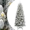 vidaXL Kunstkerstboom Wit 240 cm PVC en Plastic en Staal en PE