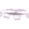 vidaXL Bedframe met Zijtafels Naturel 140 x 220 cm Massief grenenhout