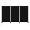 vidaXL Kamerscherm met 3 panelen 260x180 cm zwart