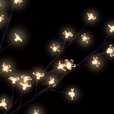 vidaXL Kerstboom 600 LED's warmwit licht kersenbloesem 300 cm