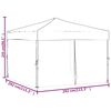 vidaXL Partytent inklapbaar met zijwanden 3x3 m rood
