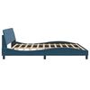 vidaXL Bedframe "Dover" fluweel blauw 200x200 cm
