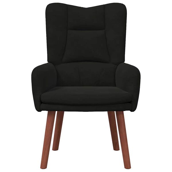 vidaXL Fauteuil Zwart 63 x 67 x 94 cm Fluweel