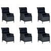 vidaXL 9-delige Tuinset donkergrijs