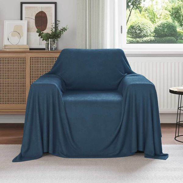 vidaXL Kleden 6 pcs Marineblauw 210 x 140 cm Fleece