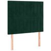 vidaXL Hoofdbord donkergroen 100x5x118/128 cm fluweel