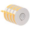 vidaXL Zelfklevende schuimtape 4 st Wit 30mm x 5m CR Schuim