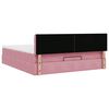 vidaXL Ottoman bed met matras 180x200 cm fluweel roze