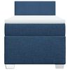 vidaXL Boxspring met matras stof blauw 100x200 cm